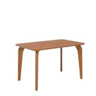 Sala De Jantar Mesa Papaia 130cm Sem Vidro Com 4 Cadeiras Jup