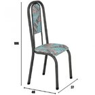 Sala De Jantar Mesa Retangular Tampo De Granito 4 Cadeiras Pa