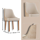 Sala De Jantar Mesa Selene 135cm Madeira Tampo Laminado Com 4