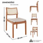 Sala De Jantar Mesa Tampo Laminado 110x76cm Com 4 Cadeiras Em