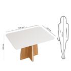 Sala De Jantar Mesa Vanda Carvalho/off White C/ 6 Cadeiras Li