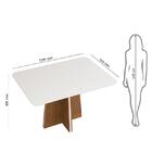Sala De Jantar Mesa Vanda Freijó/off White C/ 4 Cadeiras Lidi