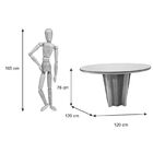 Sala De Jantar Mônaco Mesa Redonda 120 Cm 04 Cadeiras
