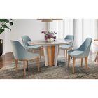 Sala De Jantar Mônaco Mesa Redonda 120 Cm 04 Cadeiras