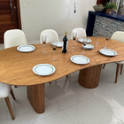 Sala De Jantar Orgânico 8 Cadeiras 2,20 Haley Requinte Salas