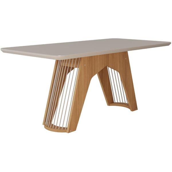 Sala De Jantar Paloma 180 Cm Com 6 Cadeiras Juliana Cimol Nat