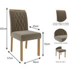 Sala De Jantar Paloma 180 Cm Com 6 Cadeiras Juliana Cimol Nat