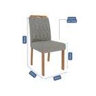 Sala De Jantar Patricia 160cm Com 6 Cadeiras Paola Cinamomo/o