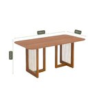 Sala De Jantar Regia 180cm Sem Vidro Com 6 Cadeiras Buriti Ma