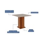 Sala De Jantar Sophia 95 X 95cm Com 4 Cadeiras Fernanda Cinam