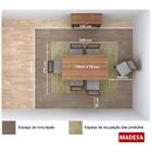 Sala De Jantar Tábata Mesa 1,36m Com 6 Cadeiras - Tabaco/ Cre