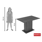 Sala De Jantar Talita Mesa Com 4 Cadeiras Rústico/ Crema/ Hib