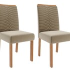 Sala De Jantar Valentina 1,80cm Com 6 Cadeiras Clarice Cinamo