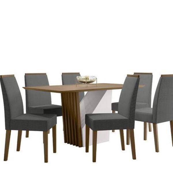 Sala De Jantar Veneza 1,60m X 0,90m E 6 Cadeiras Veneza Imbui