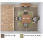 Sala De Jantar Yasmin Mesa, 4 Cadeiras E Aparador Rustic/péro