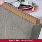 Sala Jantar Lara Mesa 180 Cm Canto Arredondado Com Vidro 6 Ca