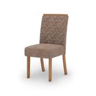 Sala Jantar Lara Mesa 180 Cm Canto Arredondado Com Vidro 6 Ca