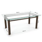 Sala Jantar Retangular 6 Lugares Alumínio Marrom Tela Mocca