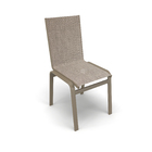 Sala Jantar Retangular 8 Lugares Alumínio Fendi Tela Mocca