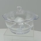 Saladeira 14x22x22cm 1,5l Vidro Transparente Com Tampa