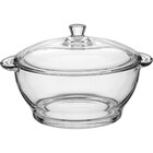 Saladeira 16x26x26cm 2,5l Vidro Transparente Com Tampa