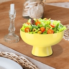 Saladeira Cake 23,6 X 23,6 X 13,2 Cm 2,4 L - Amarela Coza