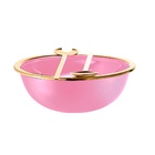 Saladeira Com Talheres Revestida Em Ouro Riva Milan Frozen Go