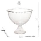 Saladeira Cristal C/pé Pearl 21x19cm - Wolff