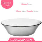 Saladeira Fruteira Vidro Transparente Acquamarine 1604ml