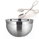 Saladeira Inox 4 6 Litros Pegador Tesoura Modelo Americano