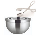 Saladeira Inox Com Pegador Tesoura Modelo Americano