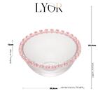 Saladeira Lyor Coração De Cristal Rosa 21cm X 12cm