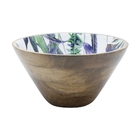 Saladeira Madeira Flower 30x16cm