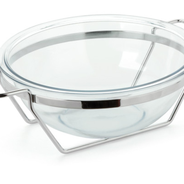 Saladeira Redonda Com Suporte 3 Litros Multiuso Forma