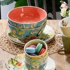 Saladeira Tigela Cerâmica 1745ml Selva Pássaro