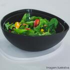 Saladeira Triangular 2,5 L Preta-coza