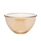 Saladeira Wolff Pearl De Cristal Âmbar 21cm X 12cm