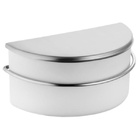 Saleiro Branco De Bancada 1 Kg Forma Inox Linha Dry Forma 134