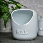 Saleiro De Cerâmica 650g Ceraflame Gourmet Branco