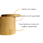 Saleiro De Madeira Kenya 8x9cm