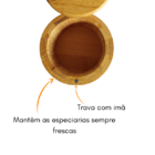 Saleiro De Madeira Kenya 8x9cm