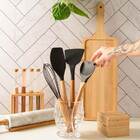 Saleiro De Mesa Bambu Com Tampa 9cm X 9cm X 7cm Lyor