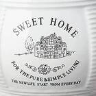 Saleiro De Parede Porcelana Com Tampa De Madeira Lyor 8059