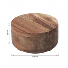 Saleiro Duplo de Acácia 500Ml Oikos