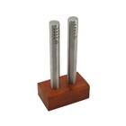 Saleiro E Pimenteiro Porta Condimentos Aço Inox Com Base Supo