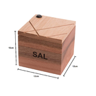 Saleiro Em Madeira Essence Domama 12x12x10