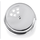 Saleiro Pimenteiro De Vidro Tampa Aço Inox Marca Forma Inox