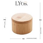 Saleiro Redondo Lyor Bambu Com Tampa - 1907