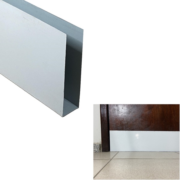 Salva Porta U 18cm X 3,5cm X 68cm Branco