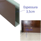 Salva Porta U 18cm X 3,5cm X 68cm Marrom